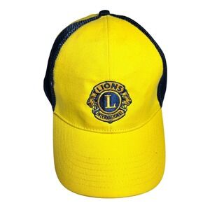 Style Master International Bentonville AR Breakfast Lions Trucker Hat Yellow